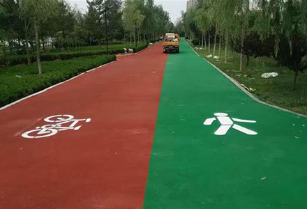 彩色瀝青路面施工